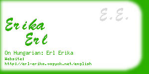 erika erl business card